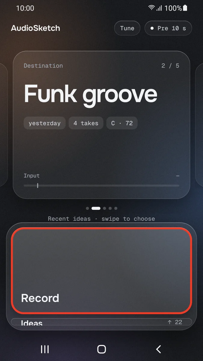 AudioSketch: Capture screen