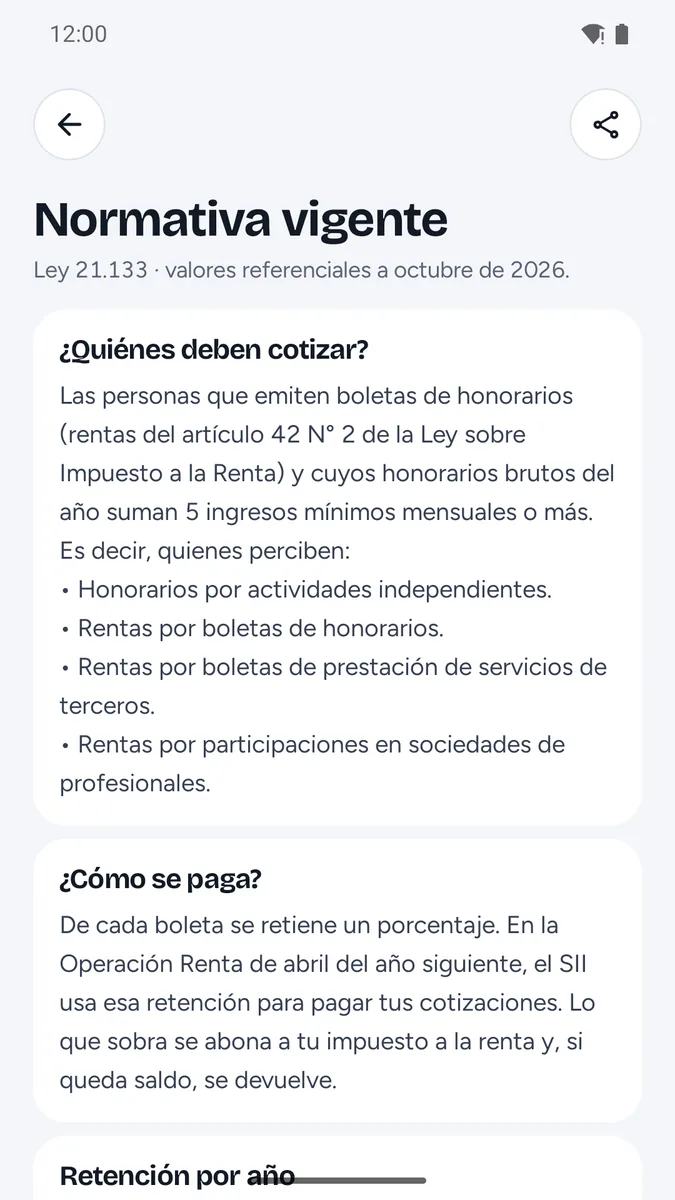 Honorarios y Previsión: Normativa vigente