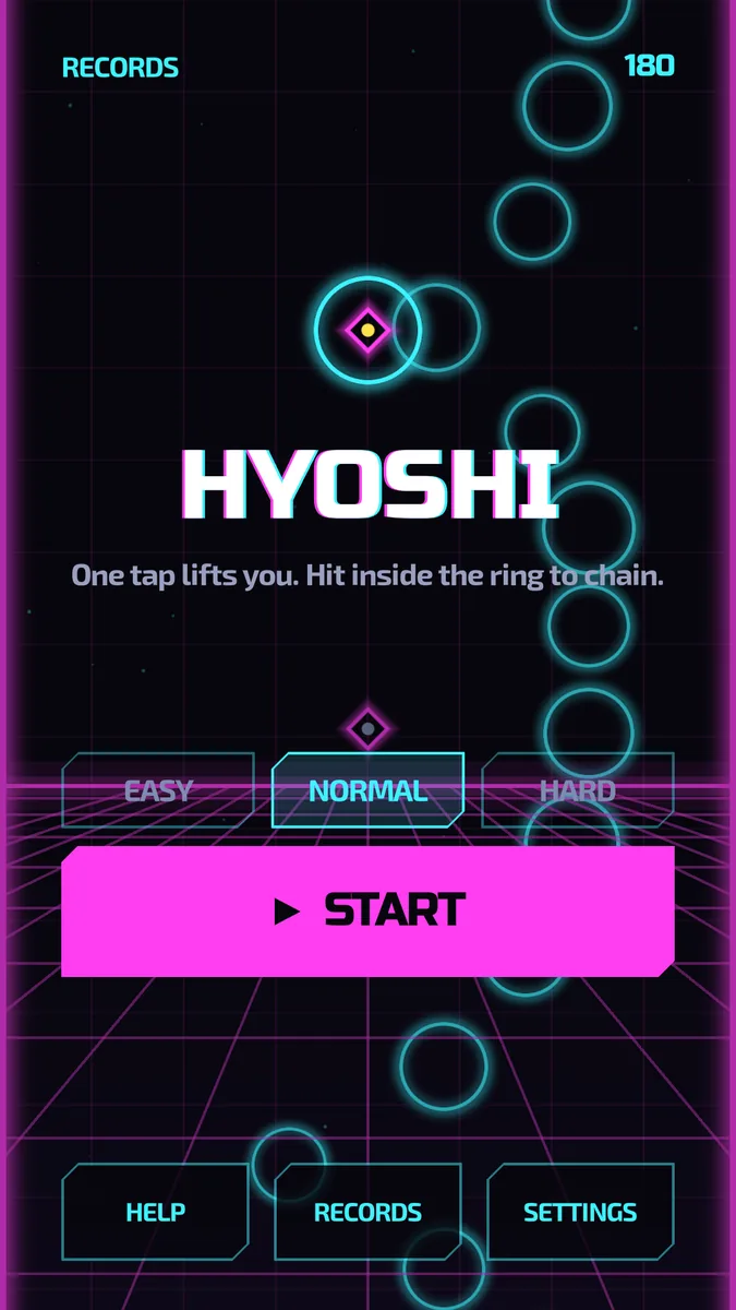 Hyoshi: Menu, Neon look