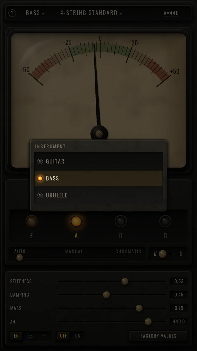 Retro Tuner: Instruments