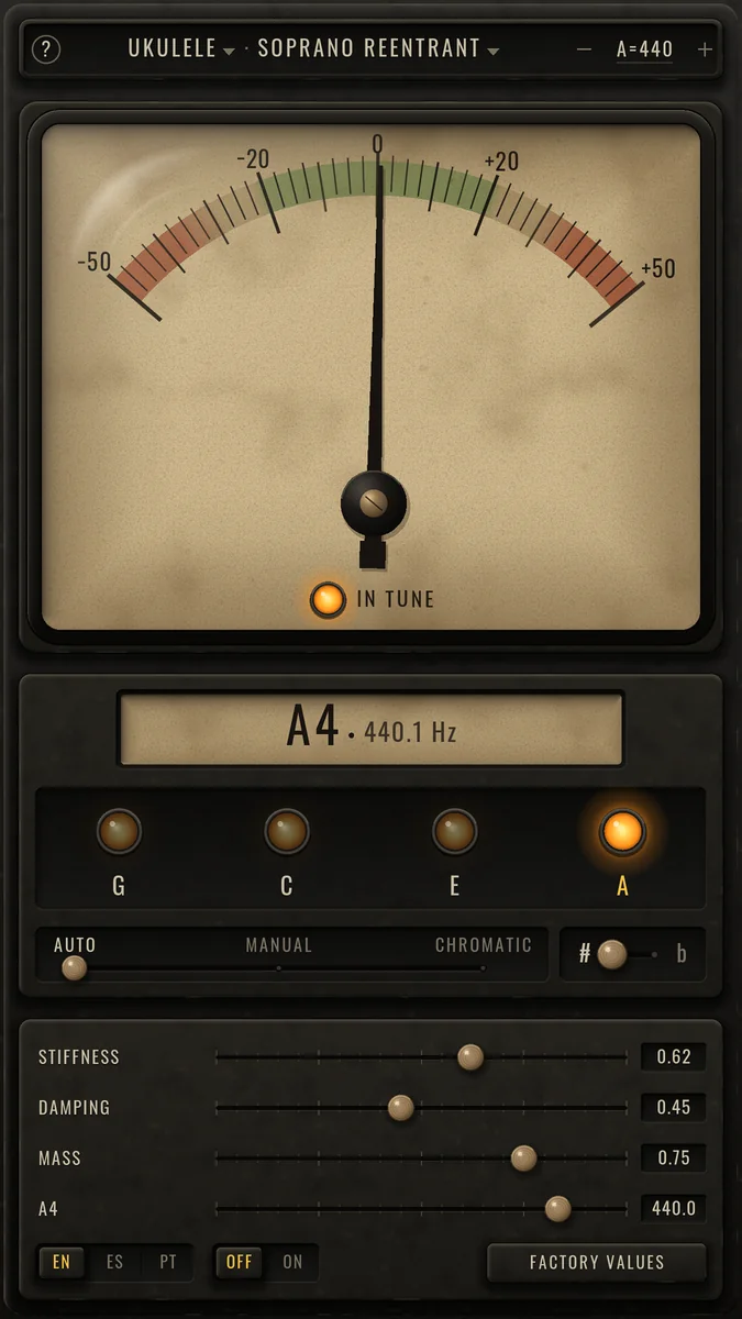 Retro Tuner: Ukulele