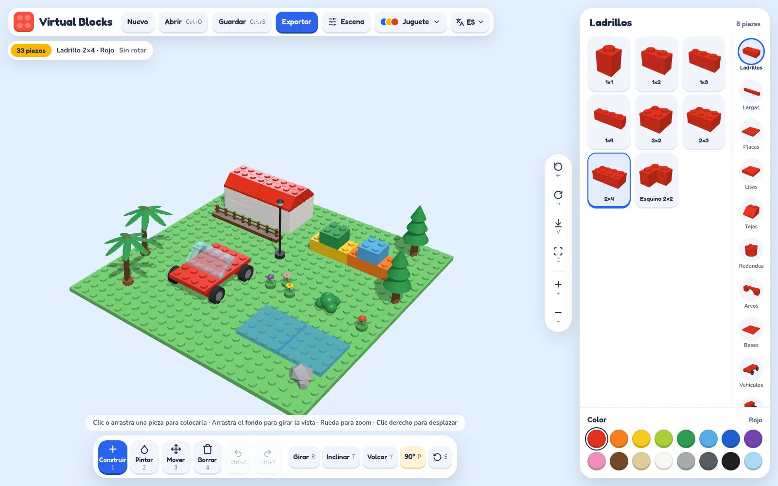 Virtual Blocks: El editor con el tema Juguete