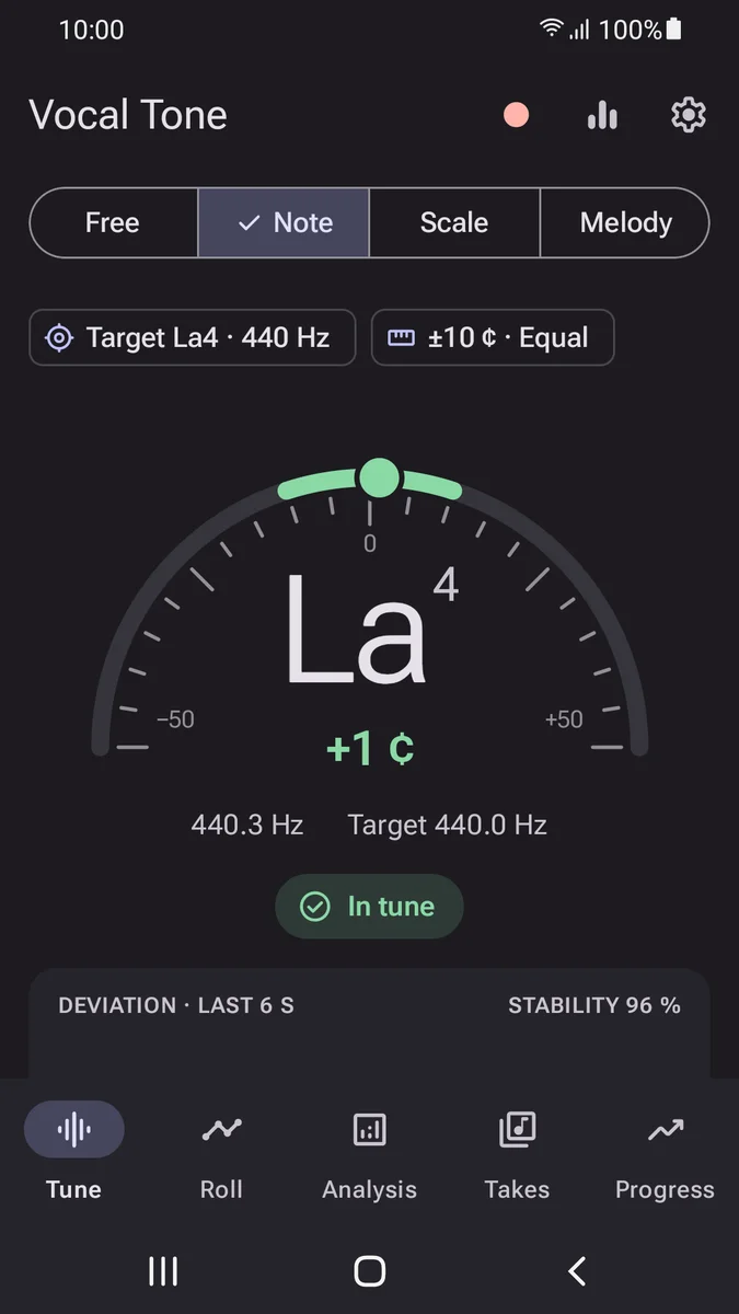 Vocal Tone: Tuner in the Modern skin